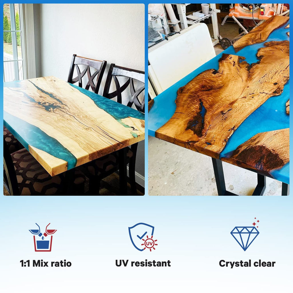 Crystal Clear Cast Tabletop Epoxy, 1 Gallon Pack of 2 P83569