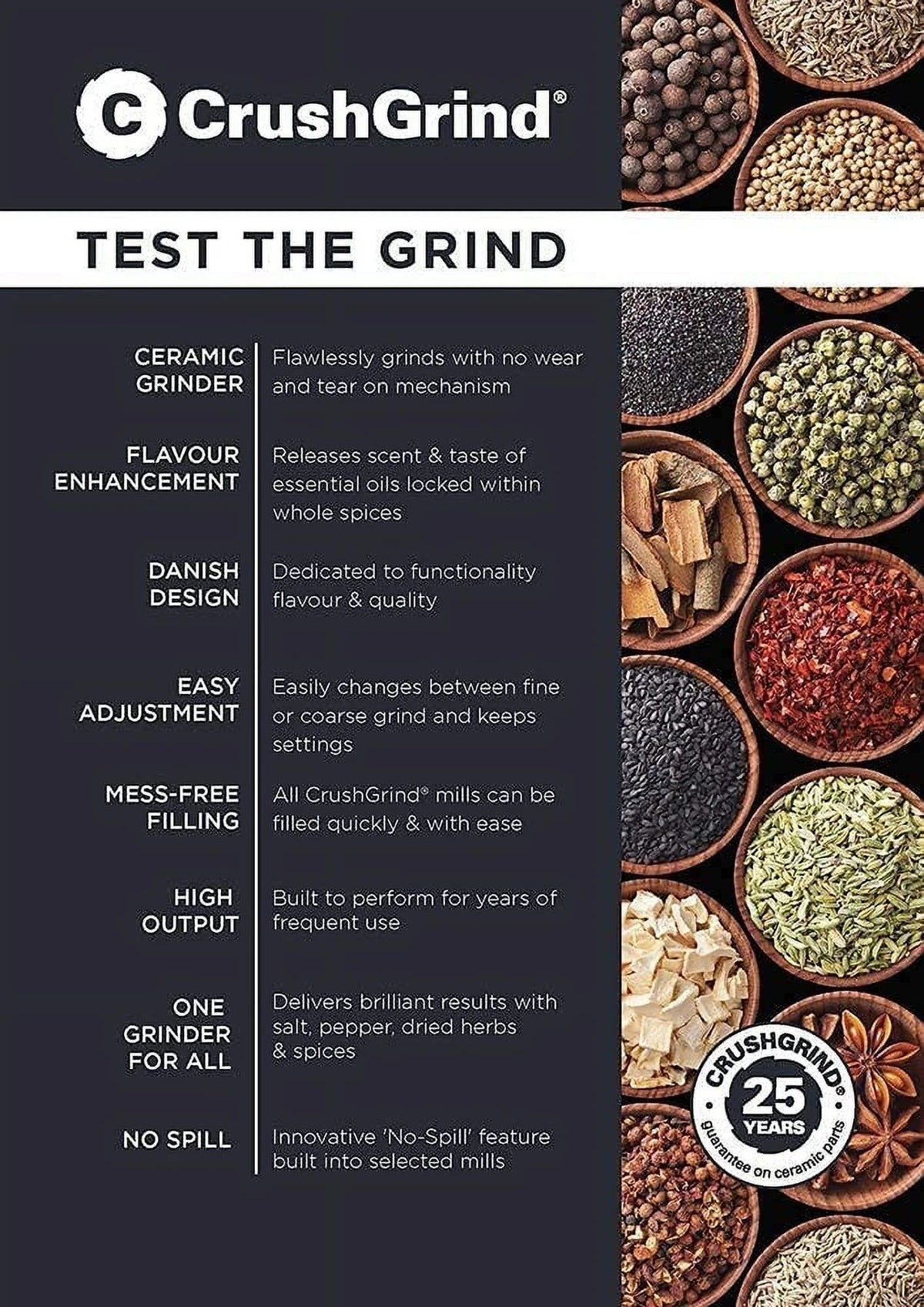 Oak Salt or Grinder with Ceramic Grinder G5134
