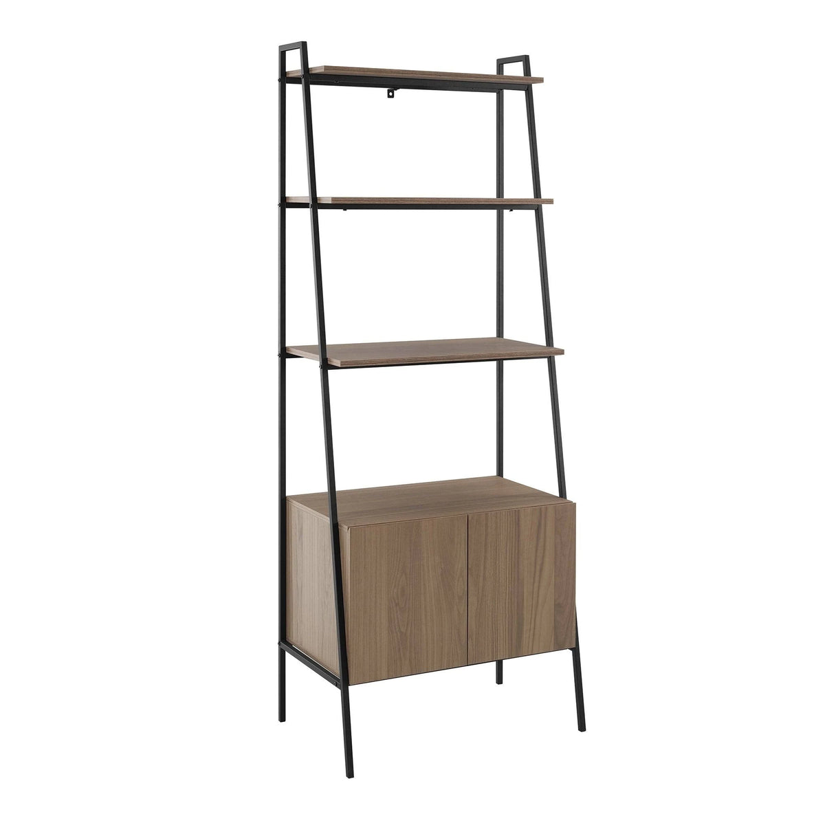 72-inch Ladder Storage Bookshelf Mocha D6163