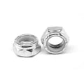 1 1/4 inch-7 Coarse Thread Nyloc Thin Low Carbon Steel Zinc Plated Pk 75 R37979