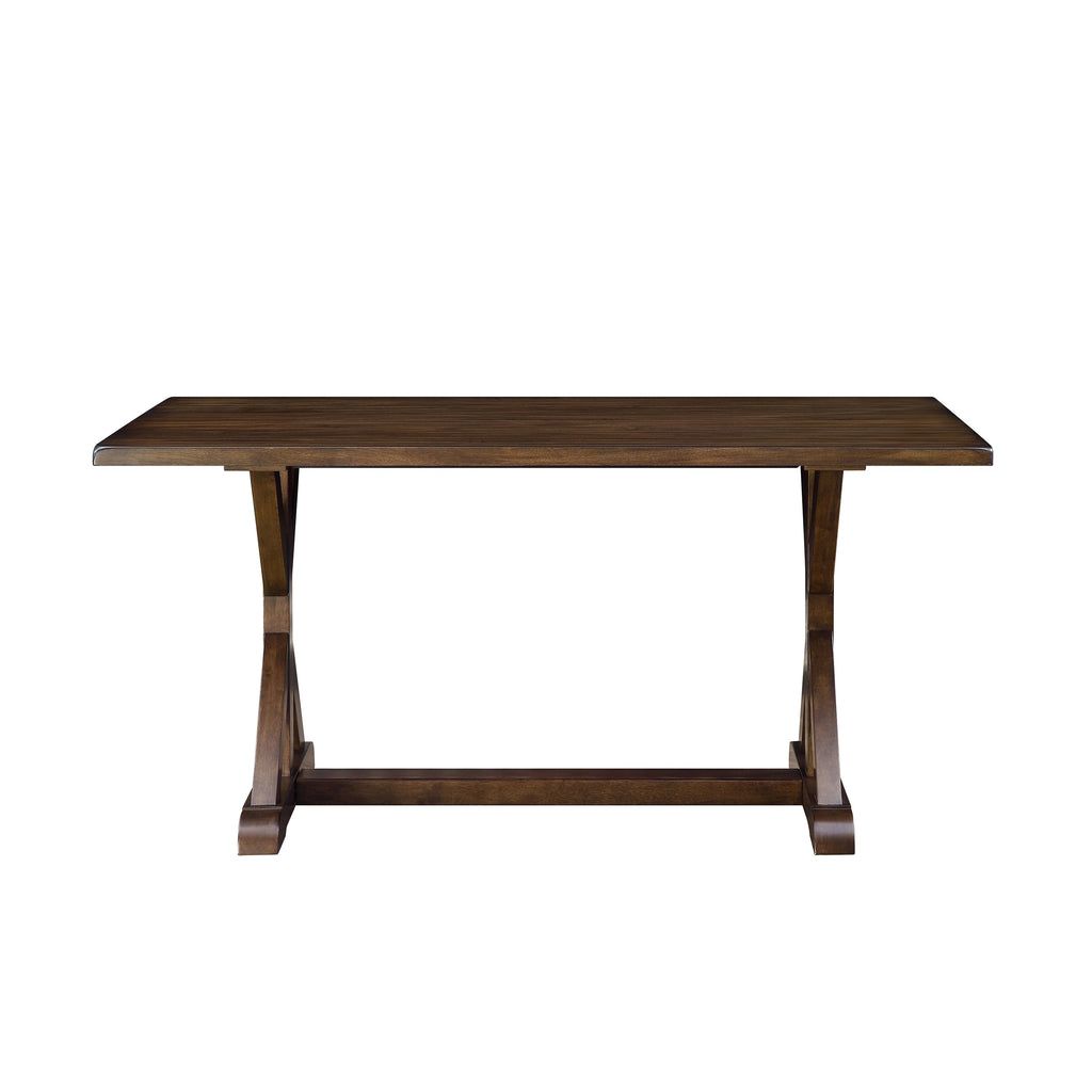 Dark Brown Modern Farmhouse Dining Table Y4378