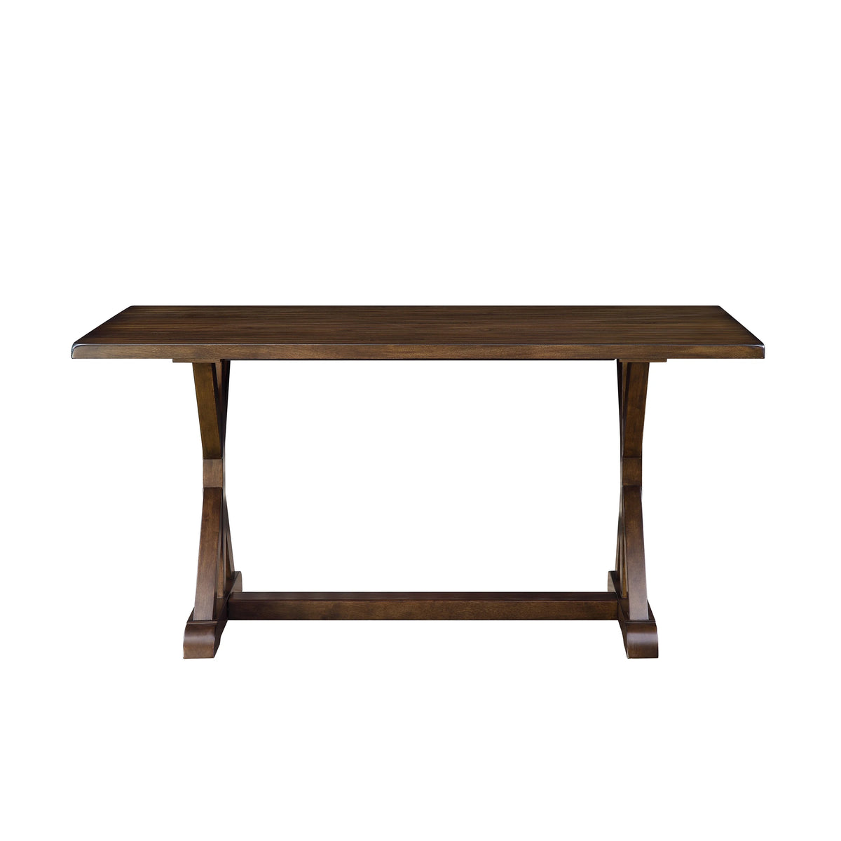 Dark Brown Modern Farmhouse Dining Table Y4378