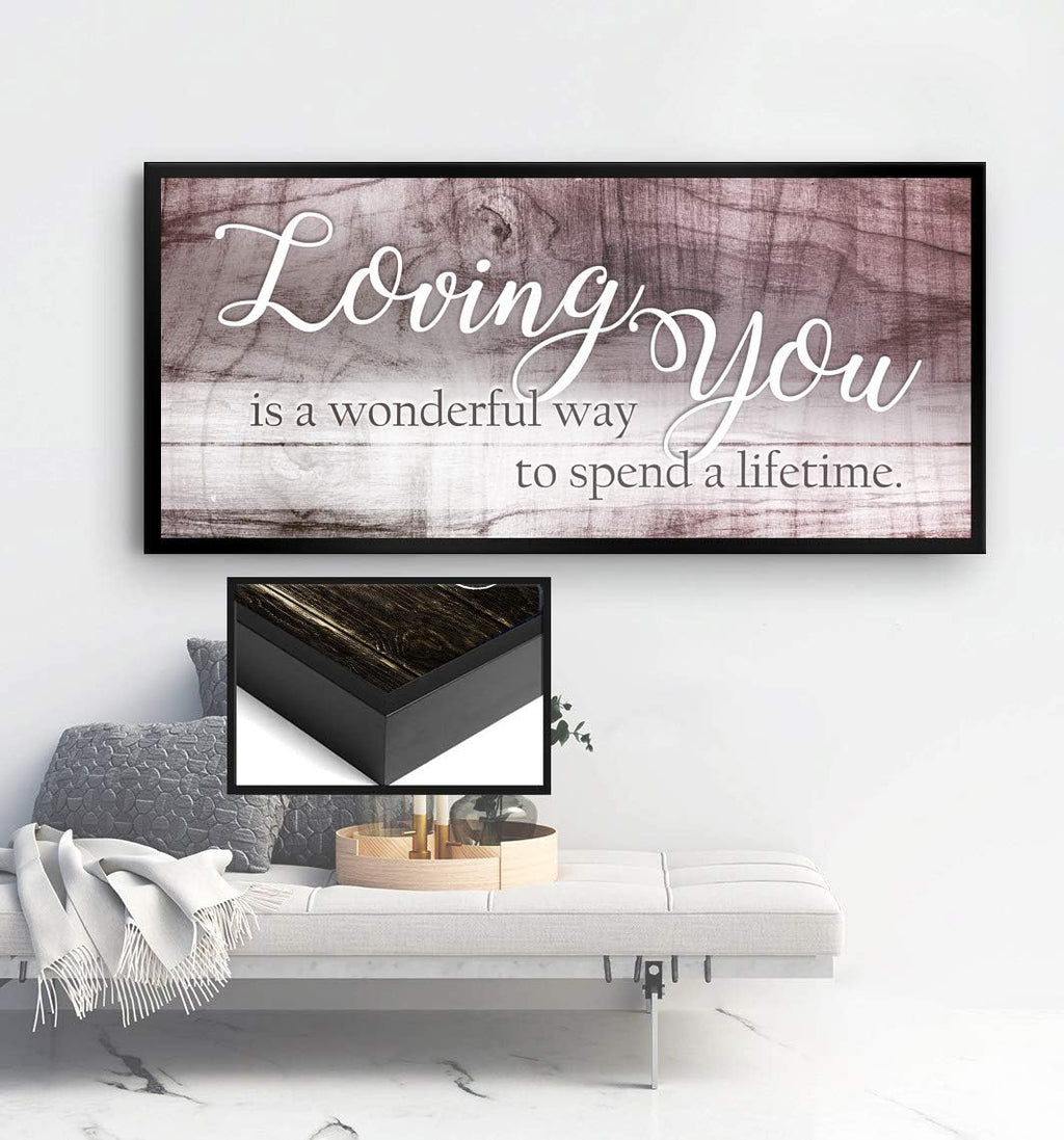 Brown Bronze Wood Framed Canvas Wall Decor S77869