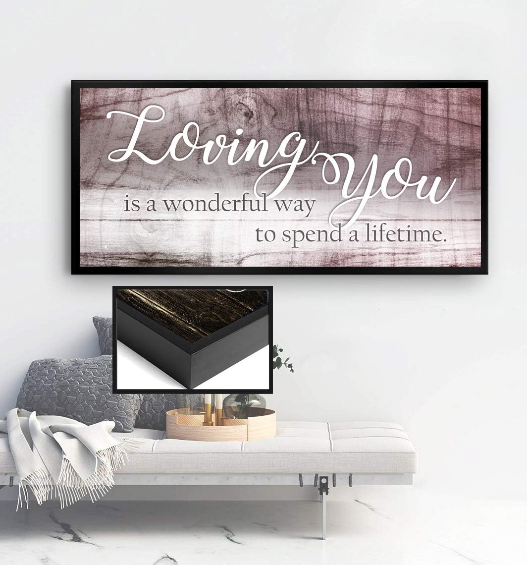 Brown Bronze Wood Framed Canvas Wall Decor S77869