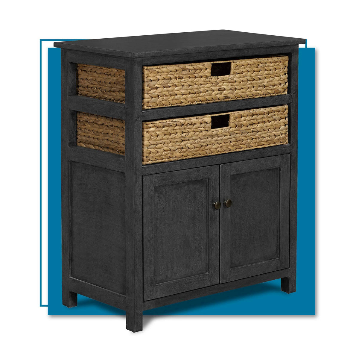 Dark Gray Storage Cabinet P73045