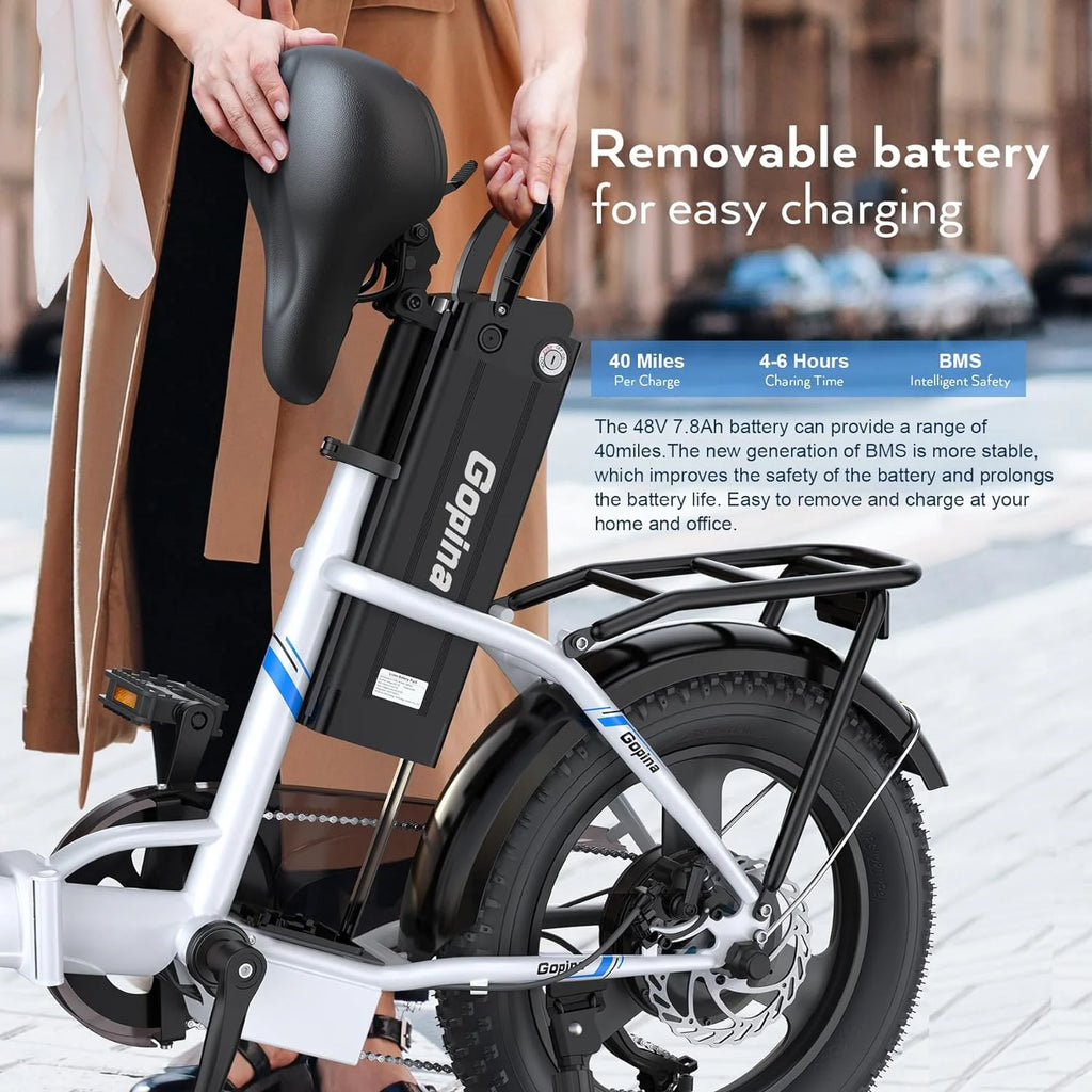 Folding Electric Bike 350W Fat Tire J729308