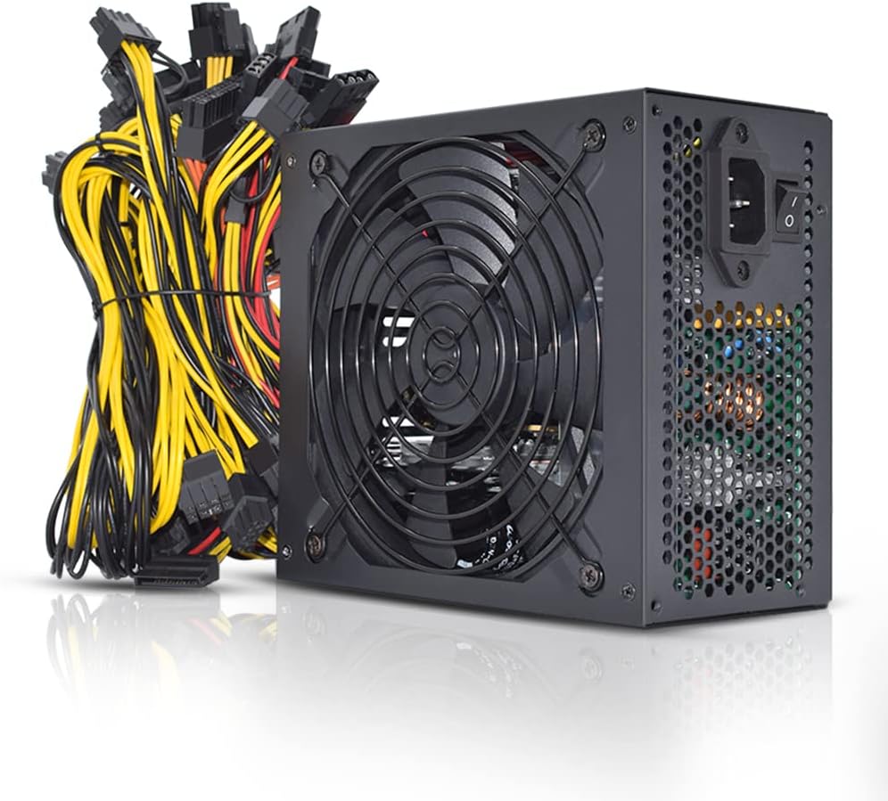 1800W PSU Mining Power Supply with 1.5m US Plug Adapter Cable Z2179