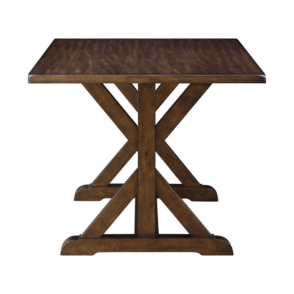 Dark Brown Modern Farmhouse Dining Table Y4378
