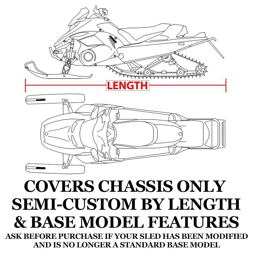 Trailerable 600 Denier Snowmobile Cover L6438