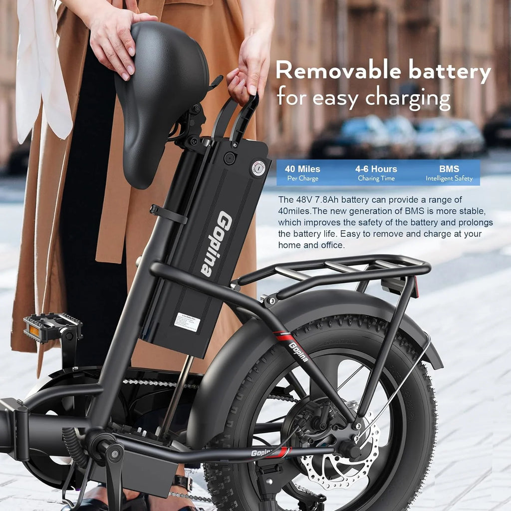 Folding Electric Bike 350W Fat Tire J729308