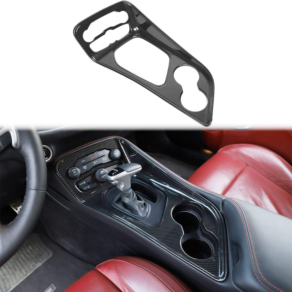 Red Carbon Fiber Gear Shift Panel Trim Y9179