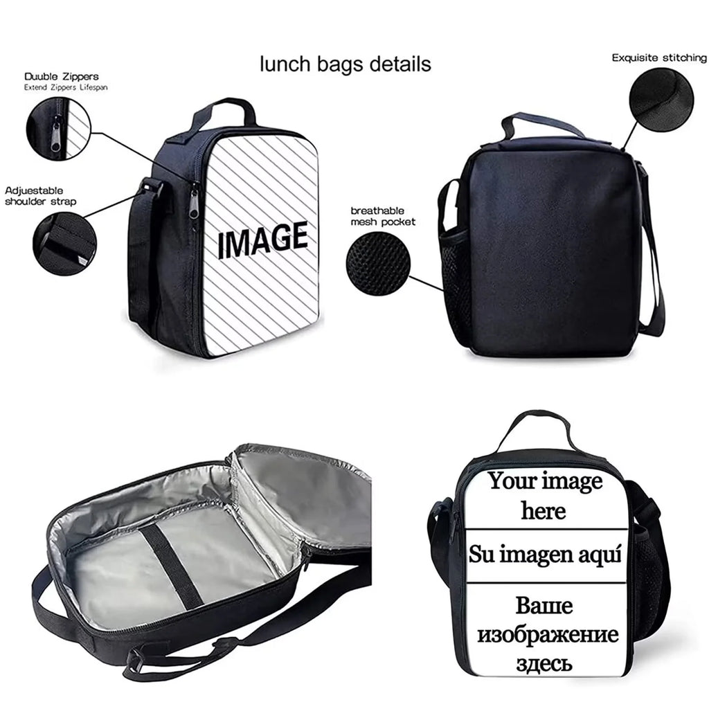 American Flag Pig Backpack Lunch Box Set of 3, Galaxy Space School Backpacks for Girls 10-12, Kids Bookbag Lunchbag Pencil Case I188564