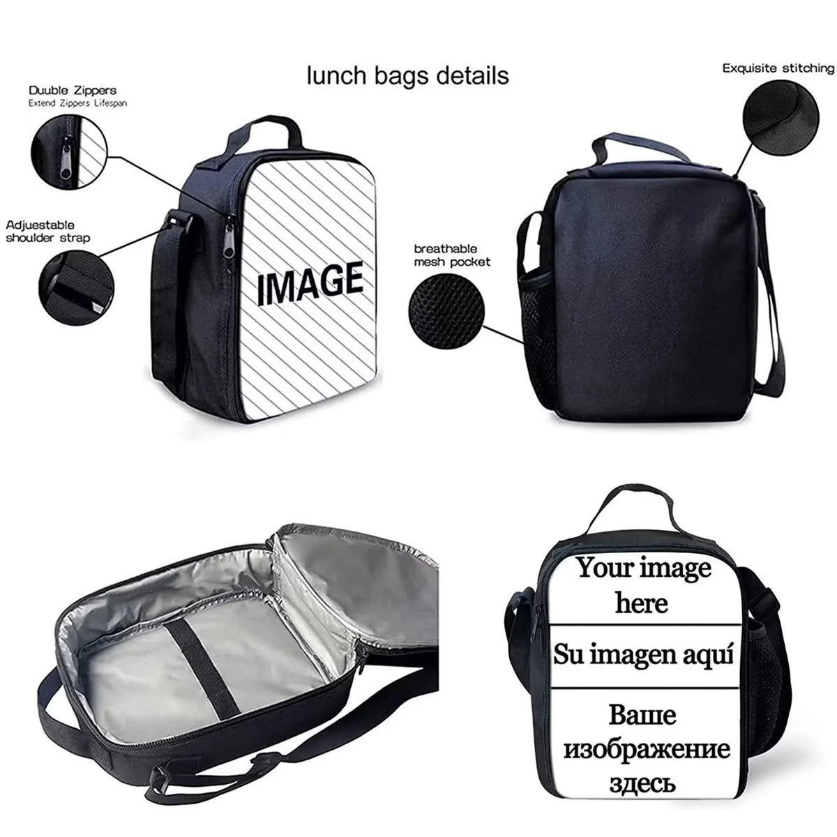 American Flag Pig Backpack Lunch Box Set of 3, Galaxy Space School Backpacks for Girls 10-12, Kids Bookbag Lunchbag Pencil Case I188564