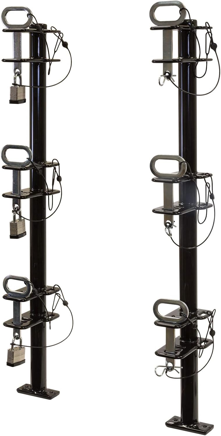 2 Channel Lockable Trimmer Rack, Black S81891