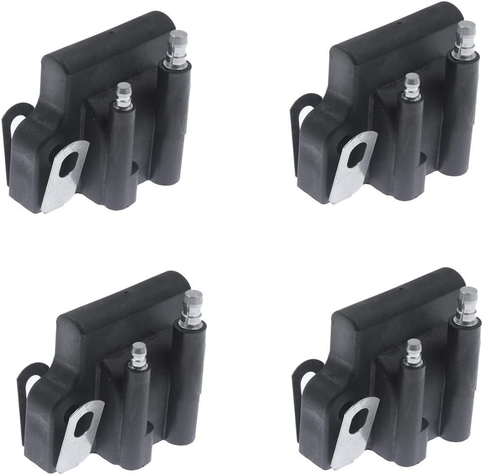 Ignition Coil for Johnson Evinrude Outboard Motor 1985-2005 4HP to 300HP Replaces 18-5179 582508 4 Packs D6953
