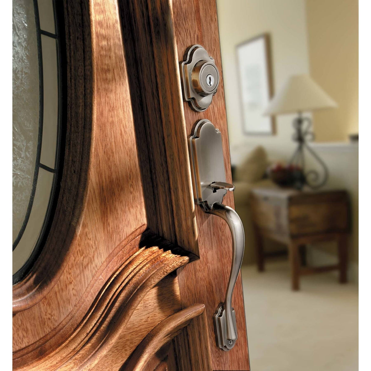 Bright Brass Dummy Exterior Handleset M4700