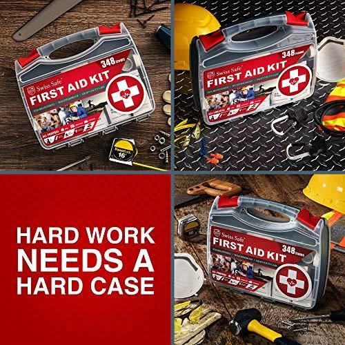 2-in-1 First Aid Kit 348-piece Double-Sided Hardcase Y4225