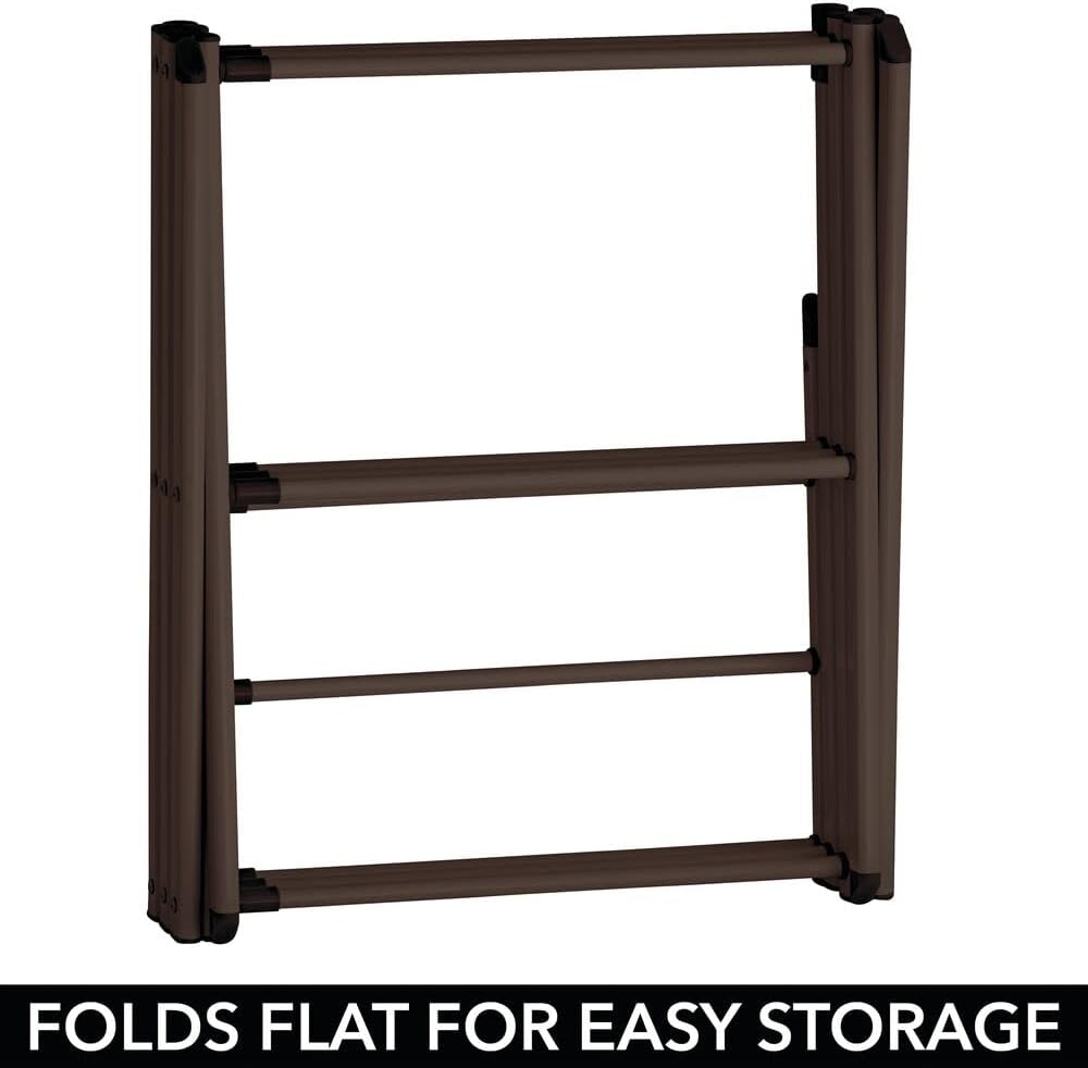 Bronze Tall Foldable Laundry Drying Rack H589517