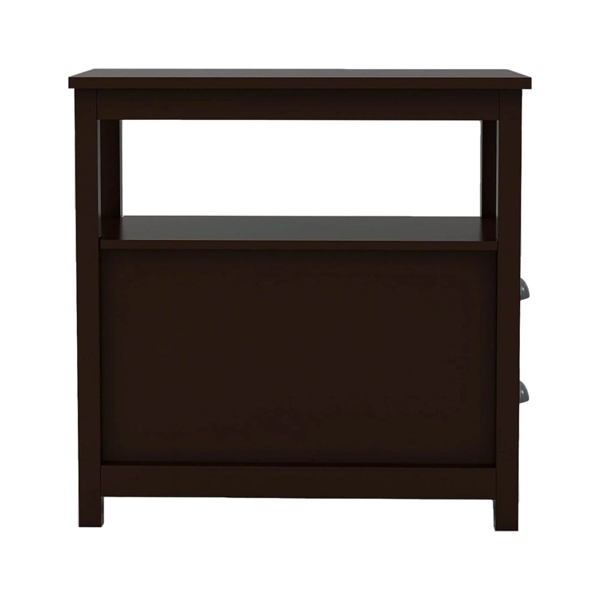 Narrow End Table with 2 Drawers and 1 Open Shelf J532208