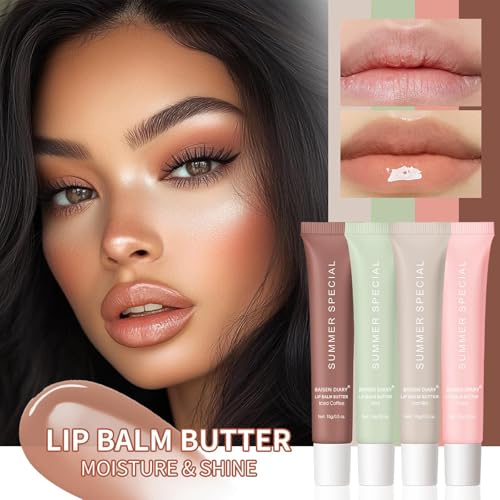 4 PCS Shea Butter & Olive Oil Lip Butter Balm M224634