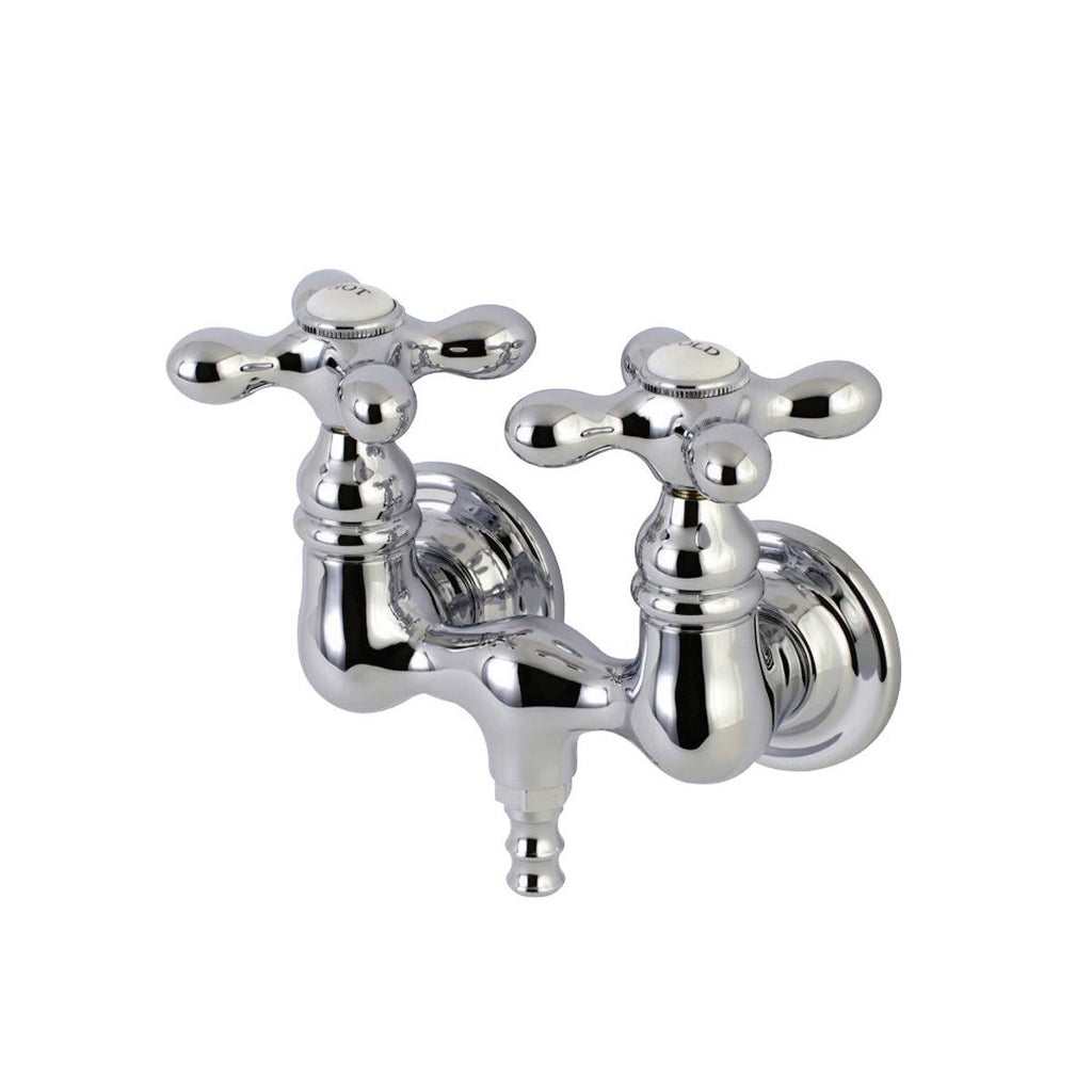 Polished Chrome Wall Mount Clawfoot Tub Faucet Z6807