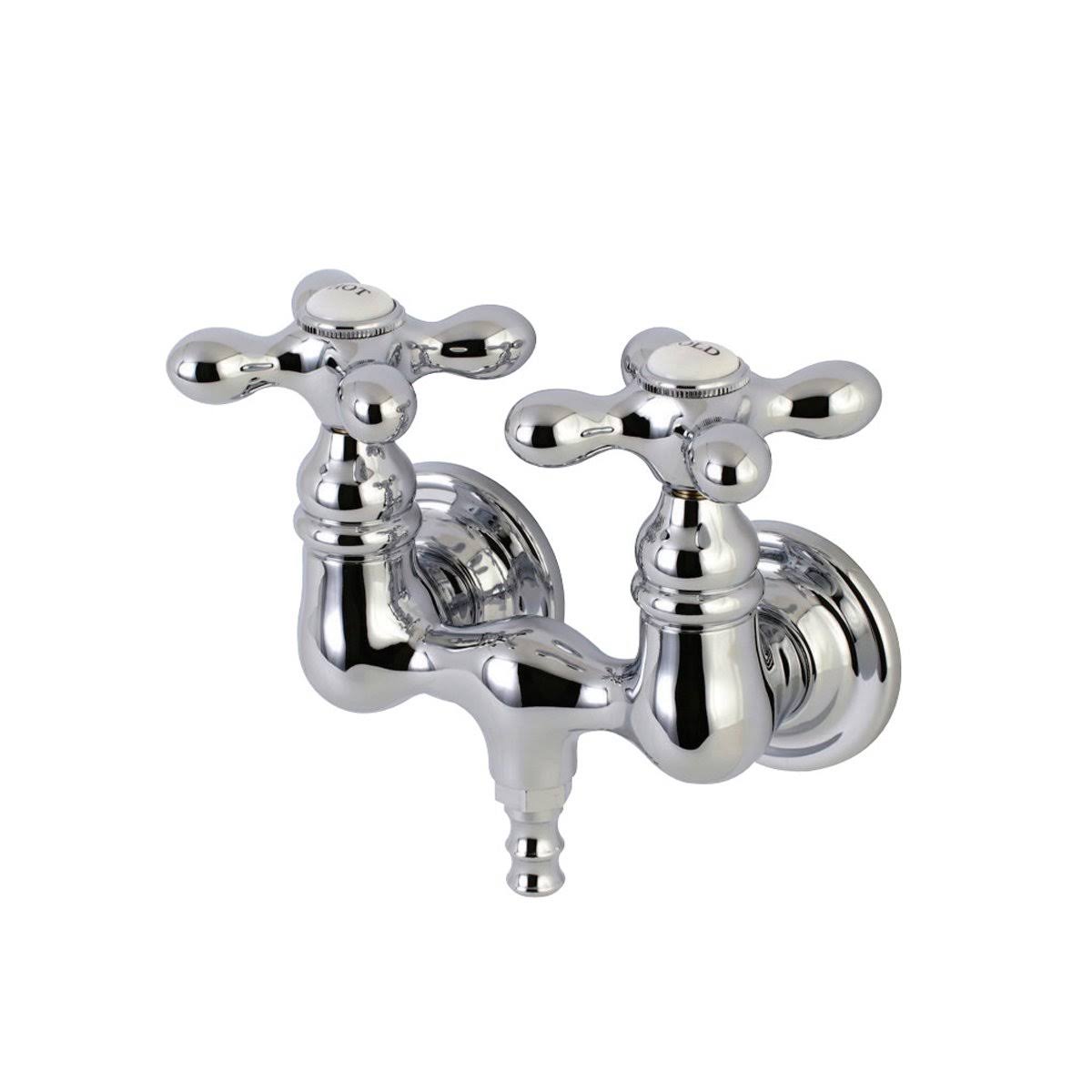 Polished Chrome Wall Mount Clawfoot Tub Faucet Z6807