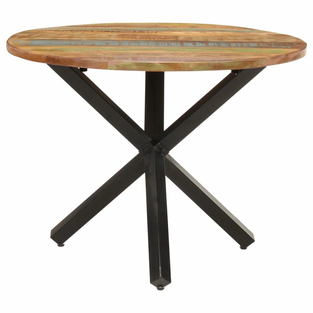 Round Solid Reclaimed Wood Dining Table D255