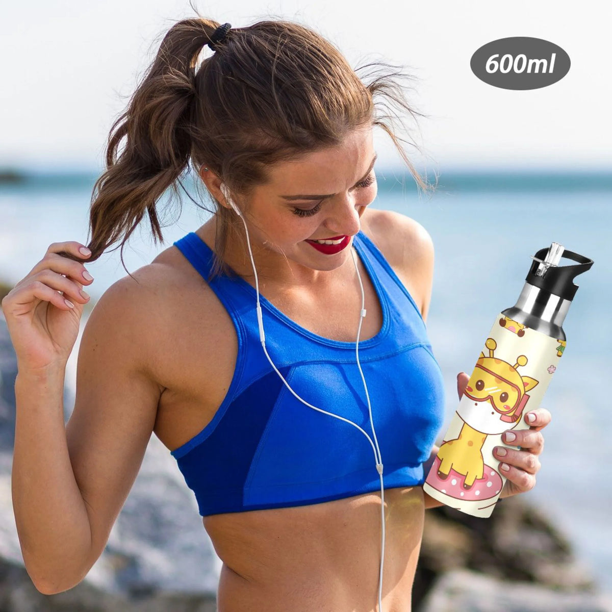 Stainless Steel Insulated Water Bottle with Straw Lid Z96804
