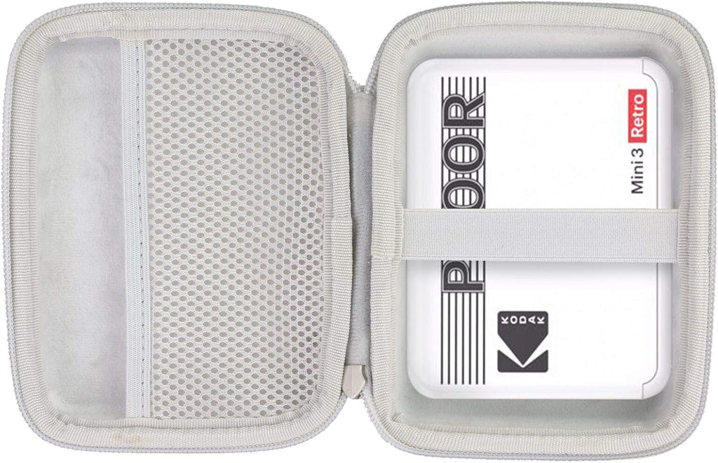 Hard Travel Case for Kodak Mini 3 Retro Instant Printer & Camera (Gray Zipper) Z68306