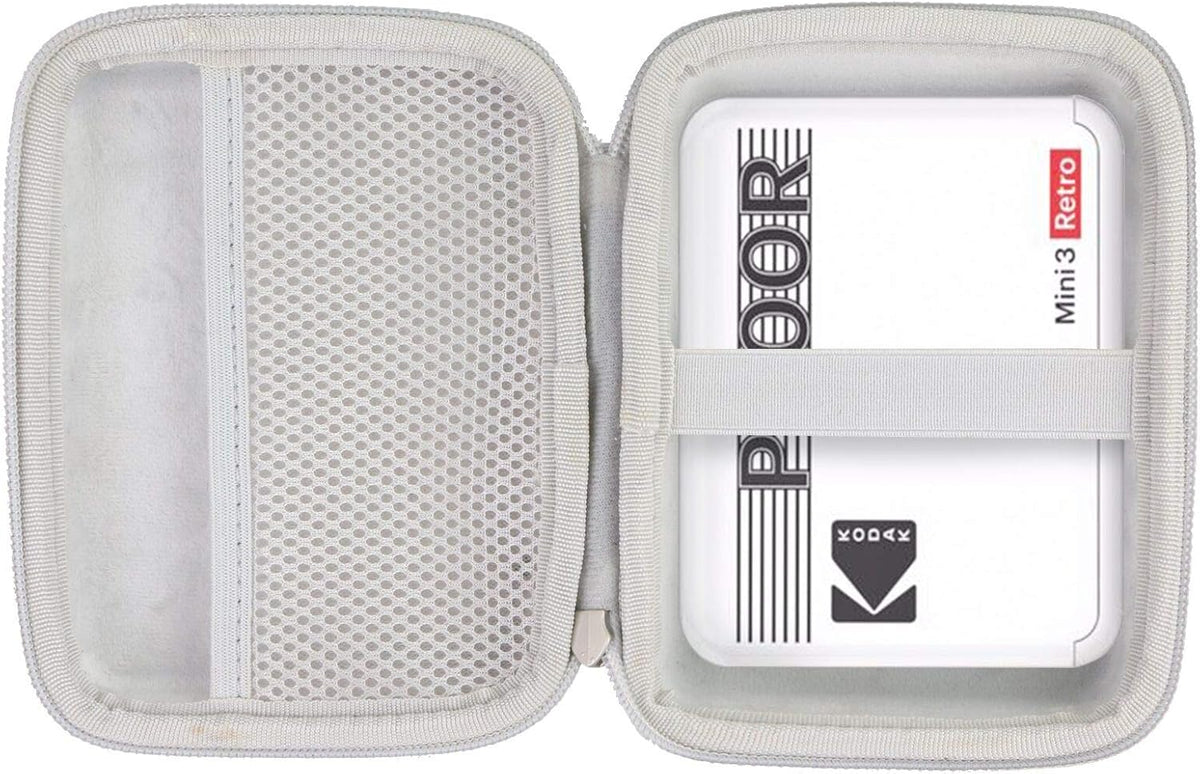 Hard Travel Case for Kodak Mini 3 Retro Instant Printer & Camera (Gray Zipper) Z68306