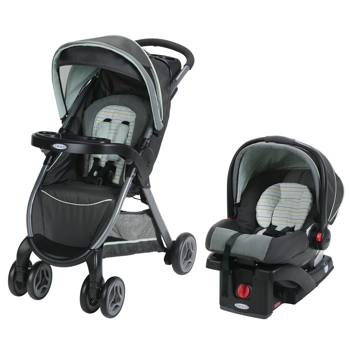 Graco FastAction Fold Click Connect Travel System A72676