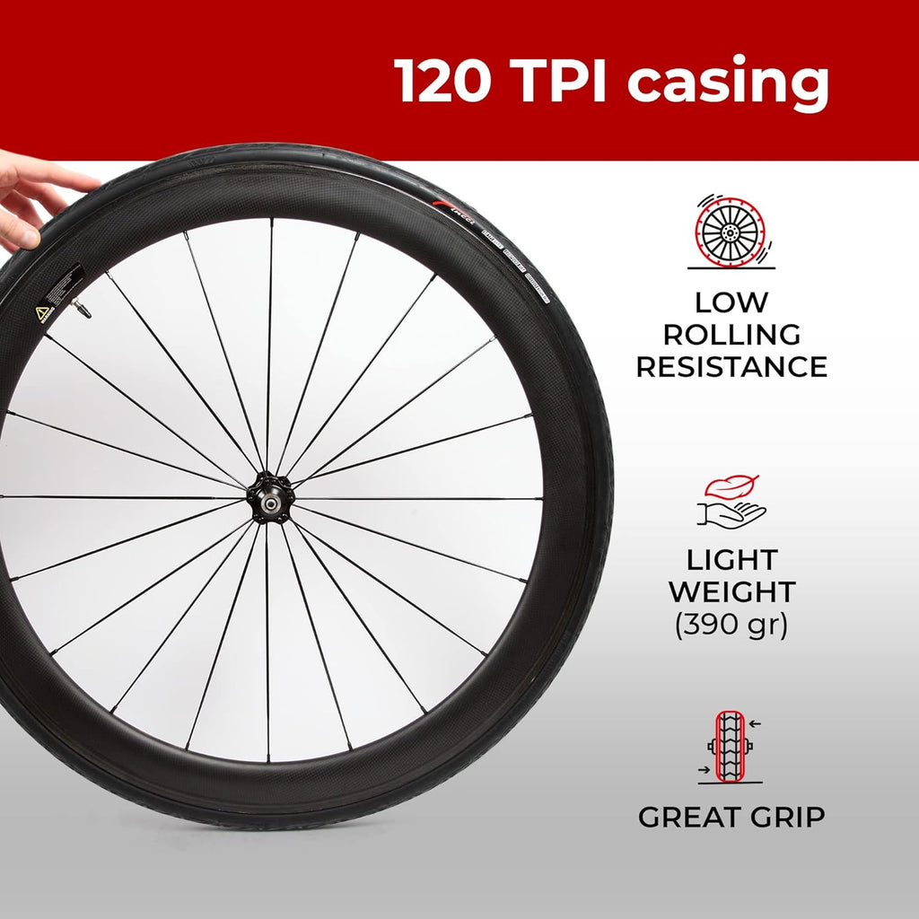 Pair 700 x 25c Foldable 120 TPI Road Racing Bicycle B923