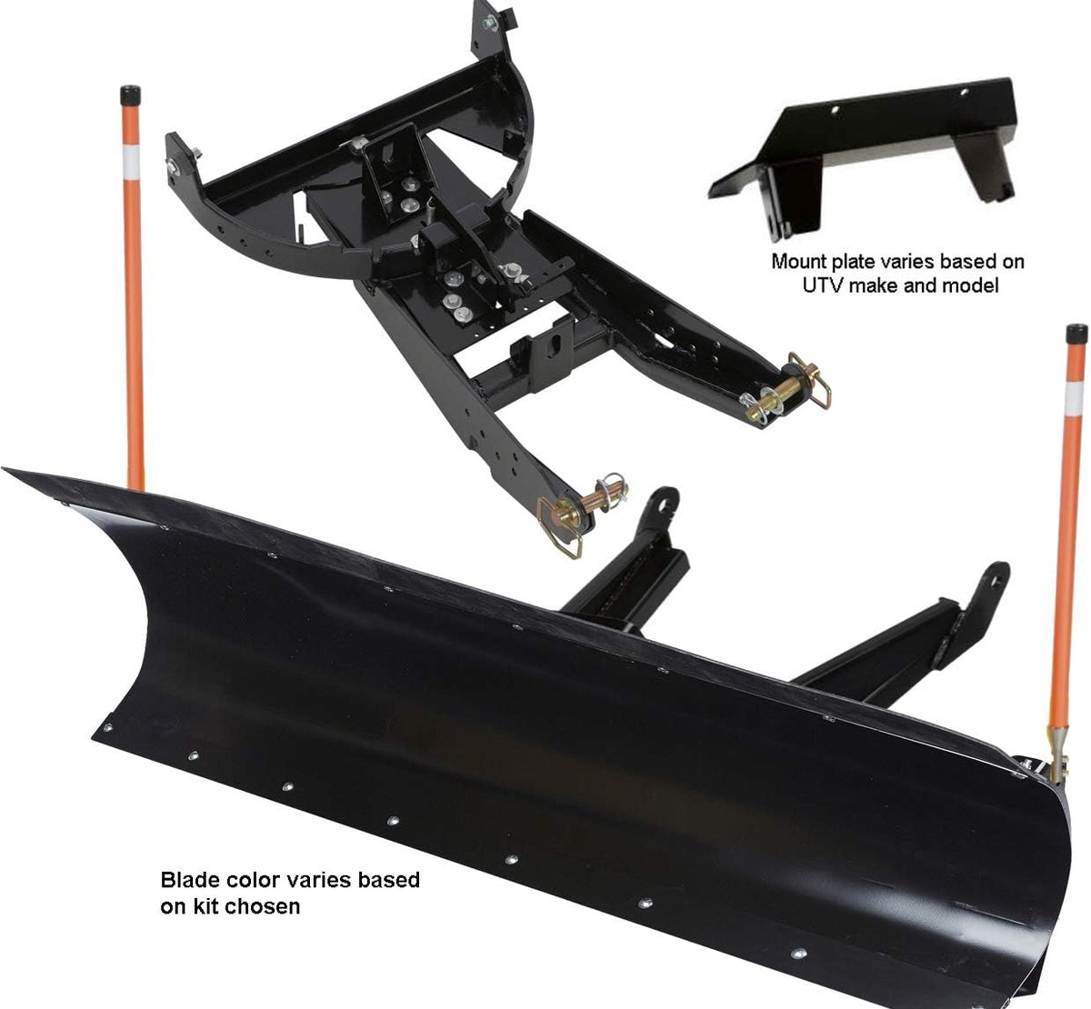 72" Pro UTV Snow Plow Kit in RED R62868