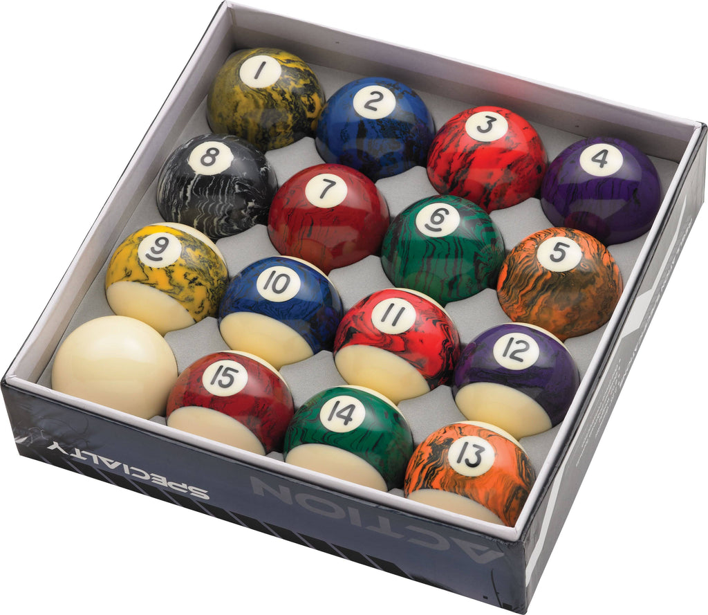 Black Marble Ball Set Billiard Balls C91198