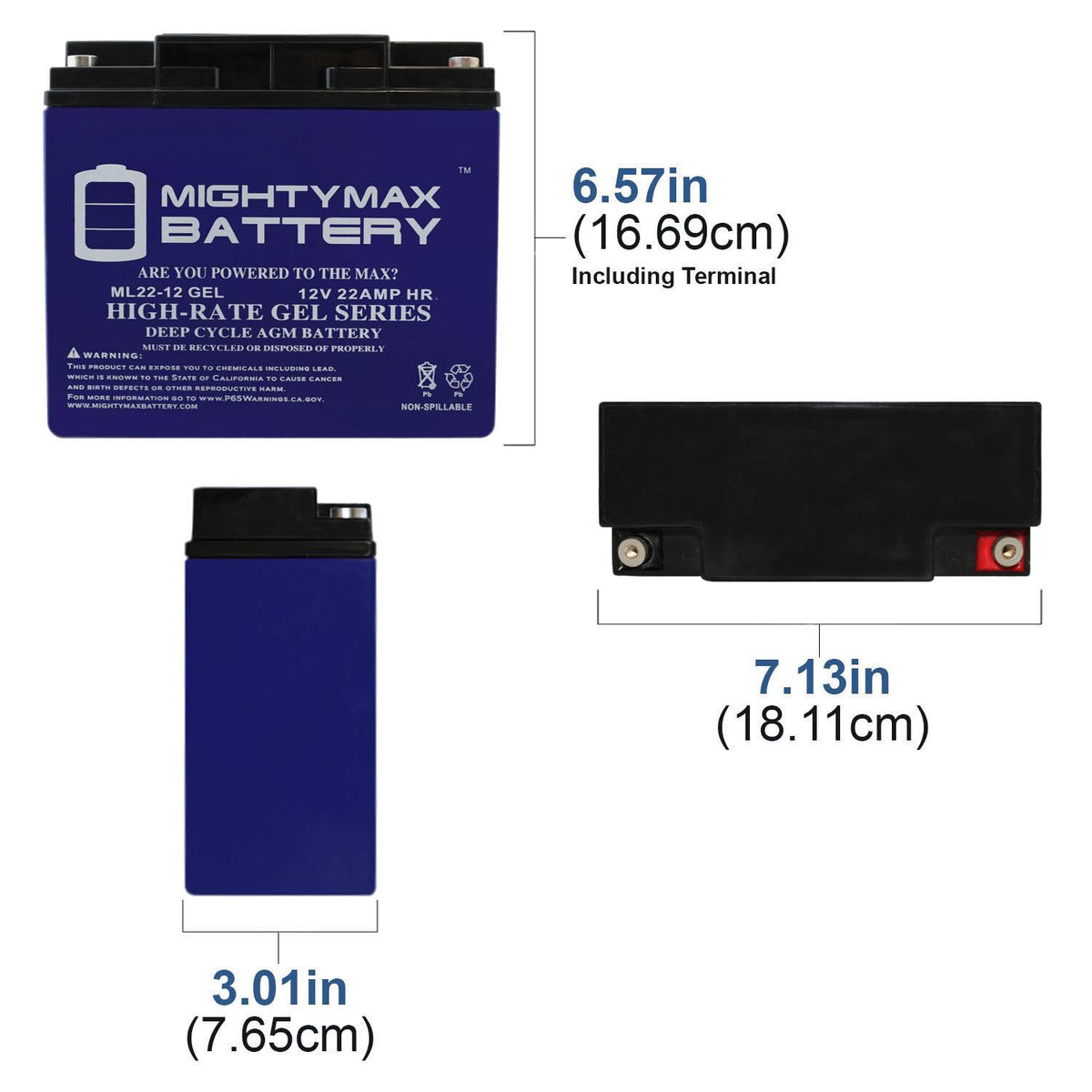 12V 22Ah Gel Battery O825186