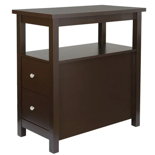 Chairside End Table with 2 Drawer and Shelf T478590