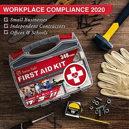 2-in-1 First Aid Kit 348-piece Double-Sided Hardcase Y4225