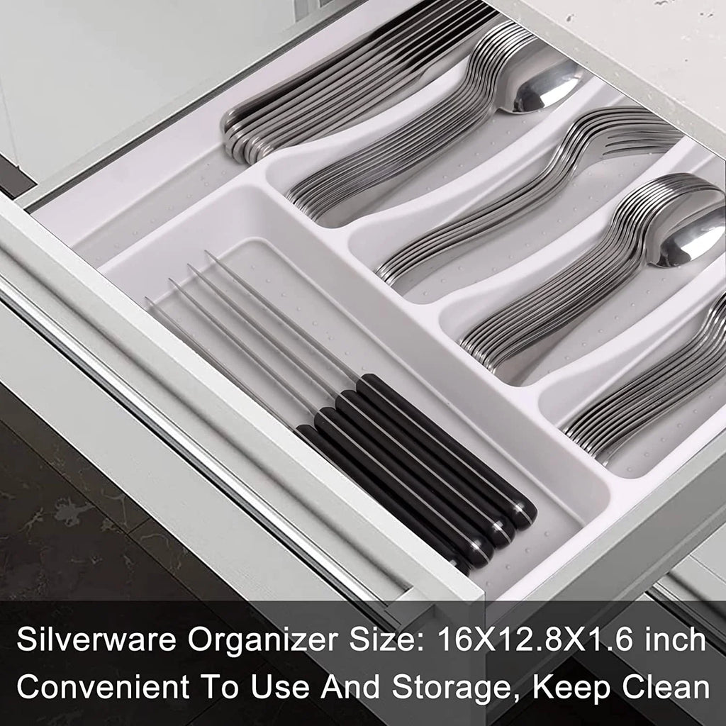 49-Piece Stainless Steel Silverware Set with Organizer M430