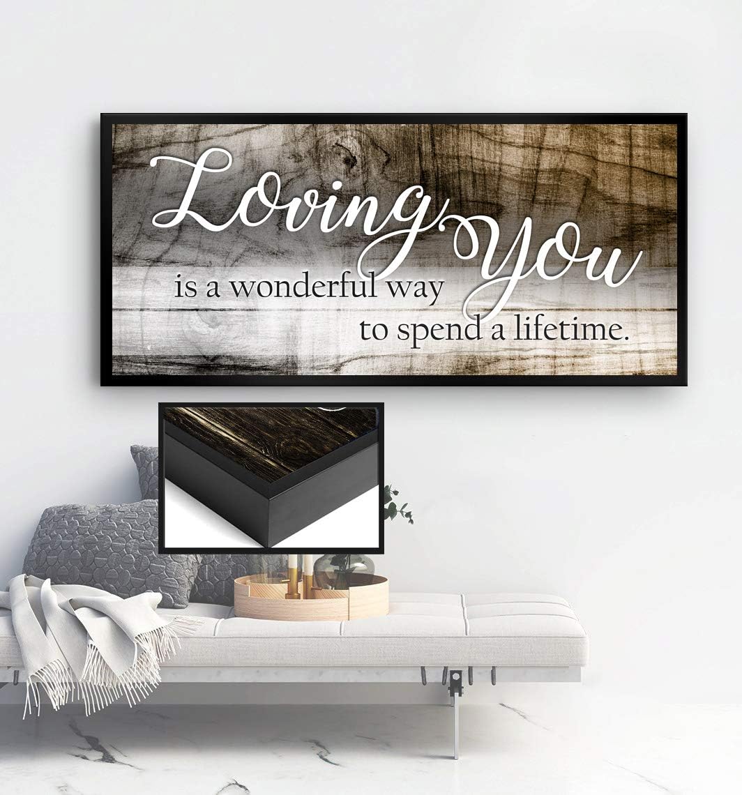 Brown Bronze Wood Framed Canvas Wall Decor S77869