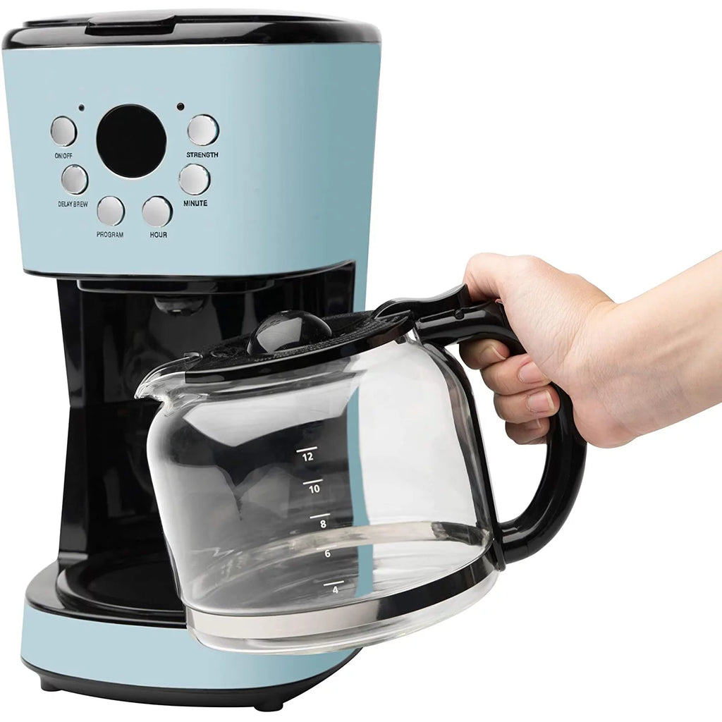 Blue 12 Cup Programmable Coffee Maker R617