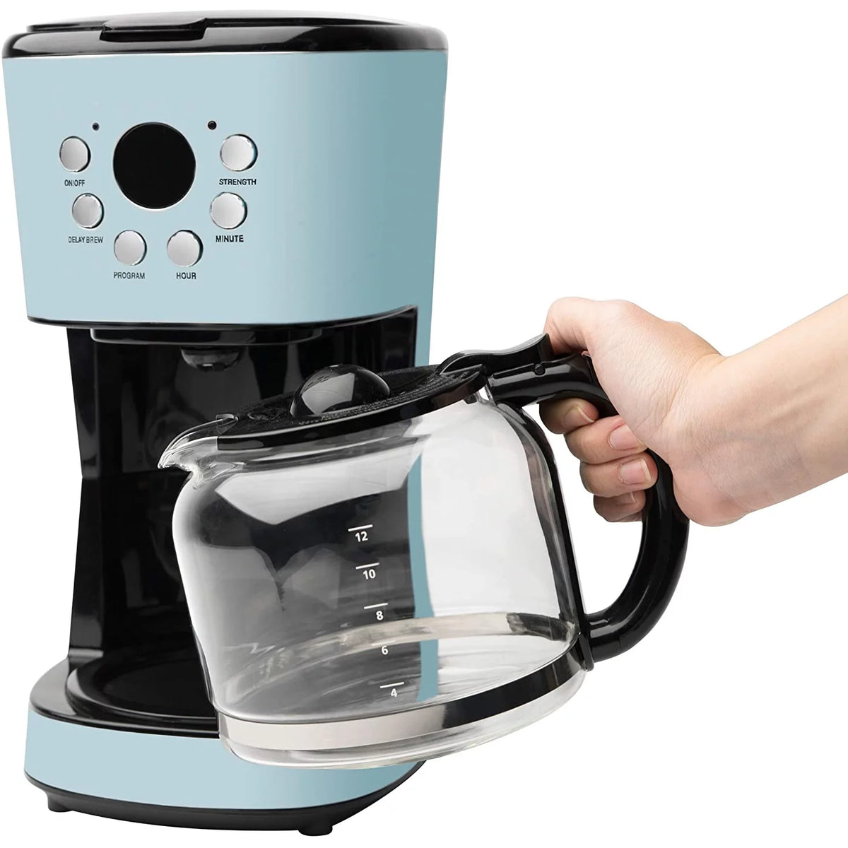 Blue 12 Cup Programmable Coffee Maker R617