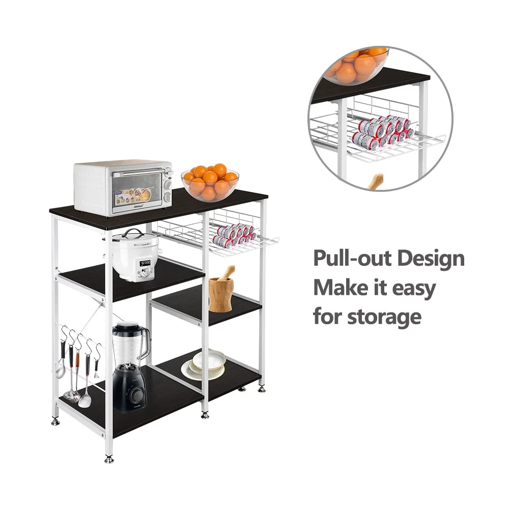 Dark Brown 3-Tier Kitchen Baker's Rack X198