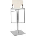 White Bicast Leather Lift Barstool B519202