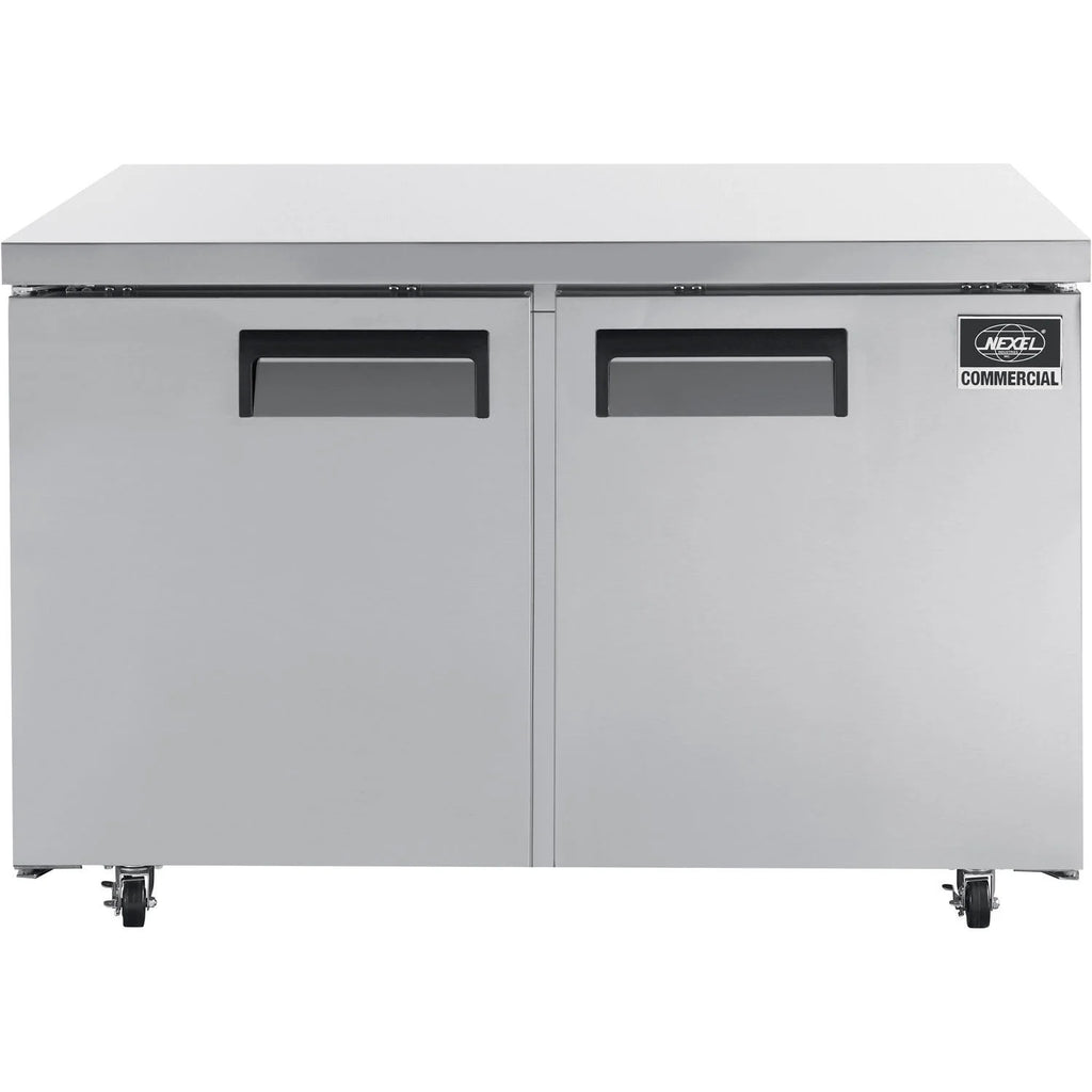 Undercounter Freezer, 2 Solid Doors, 11.2 Cu. Ft., Stainless Steel H715