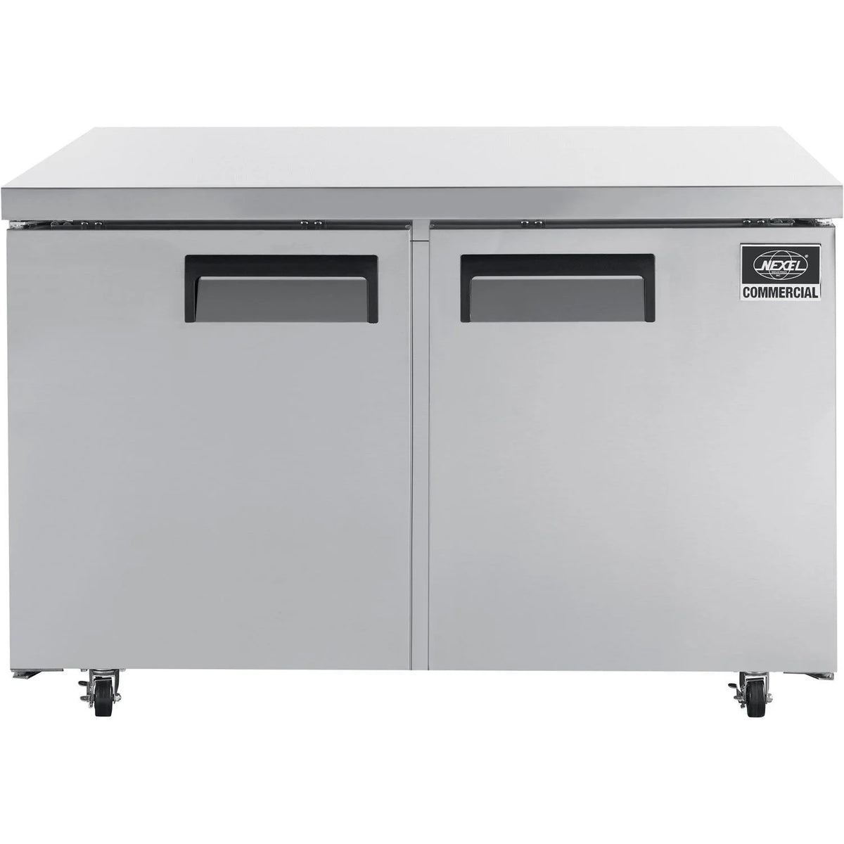 Undercounter Freezer, 2 Solid Doors, 11.2 Cu. Ft., Stainless Steel H715