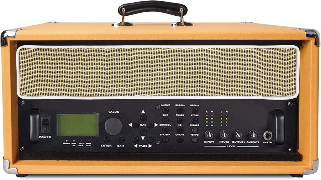 Vintage 4U Amp Rack Case, 12.5 Depth, Orange Q678
