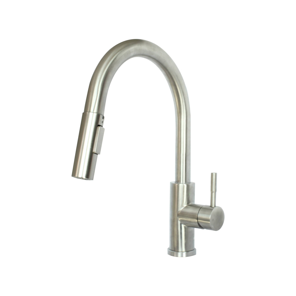 Stainless Steel Kitchen Sink Faucet Single Handle with Pull Down Sprayer Brushed Nickel E552103