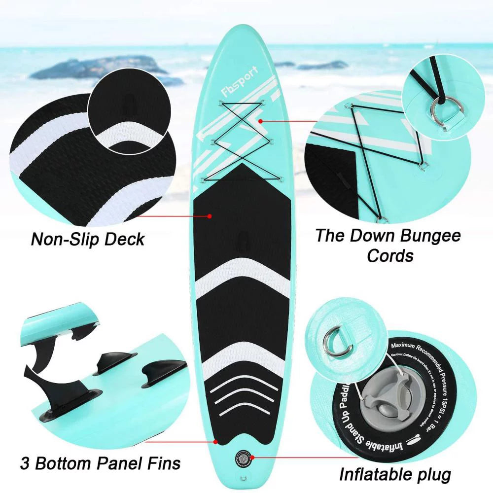 11' Mint Green Inflatable Paddle Board E89914