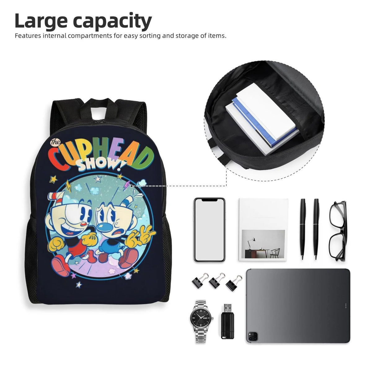 Lightweight Unisex Daypack Backpack U4522