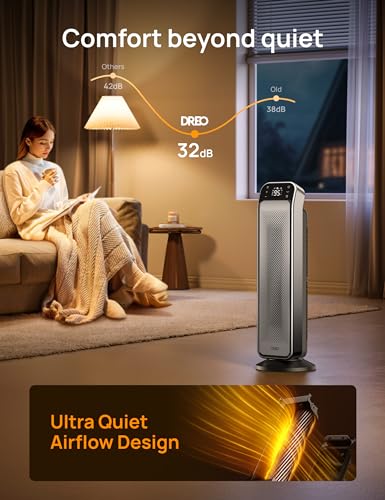 25" Electric Space Heater with Remote and Thermostat X79244